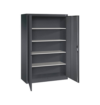 Stahlschrank C 2000 Acurado 094600-000 S10003 schwarzgrau 120,0 x 40,0 x 195,0 cm, aufgebaut